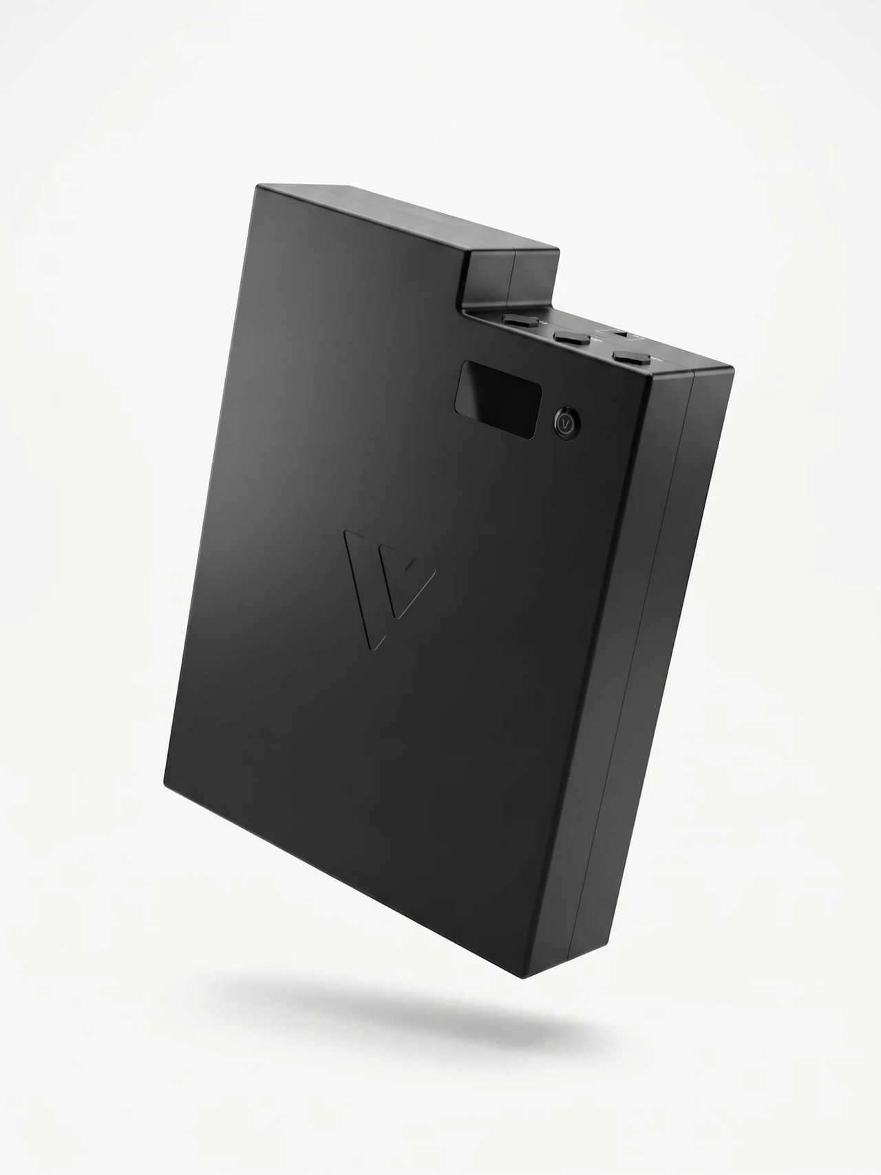 Floating front angle of the 45-Hour Battery + Case battery on a light background